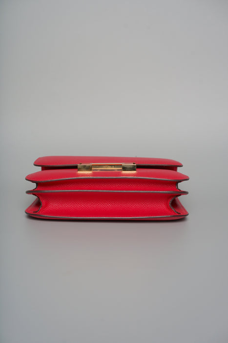 Hermes Constance 18 in Rose Extreme Epsom Ghw