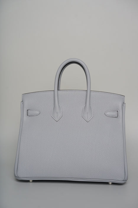 Hermes Birkin 25 in Gris Pantin Togo Phw (Brand New)