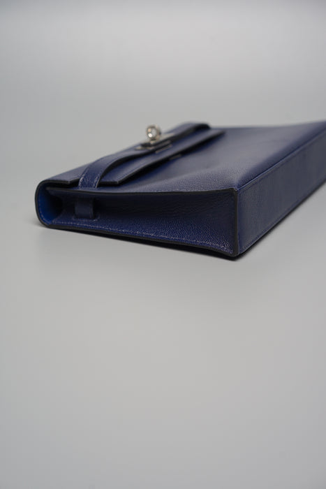 HERMÈS Kelly Elan Shoulder Bag in Blue Sapphire Chevre leather with  Palladium hardware-Ginza Xiaoma – Authentic Hermès Boutique