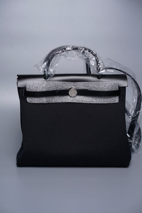 Hermes Herbag 31 in Noir Phw (Brand New)