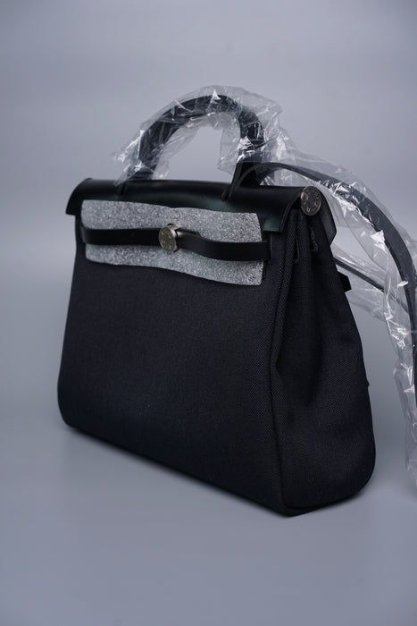 Hermes Herbag 31 in Noir Phw (Brand New)