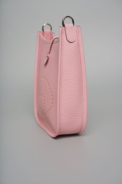 Hermes Mini Evelyne in Rose Sakura Phw (Brand New)