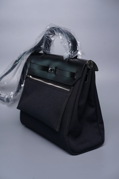 Hermes Herbag 31 in Noir Phw (Brand New)