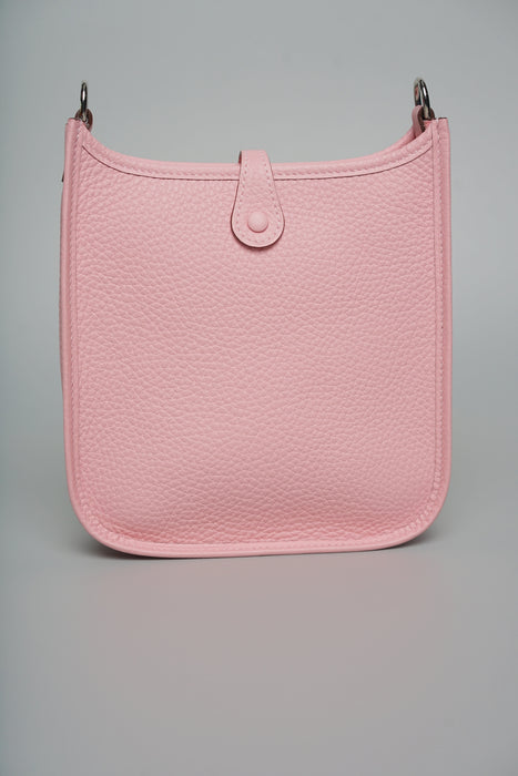 Hermes Mini Evelyne in Rose Sakura Phw (Brand New)