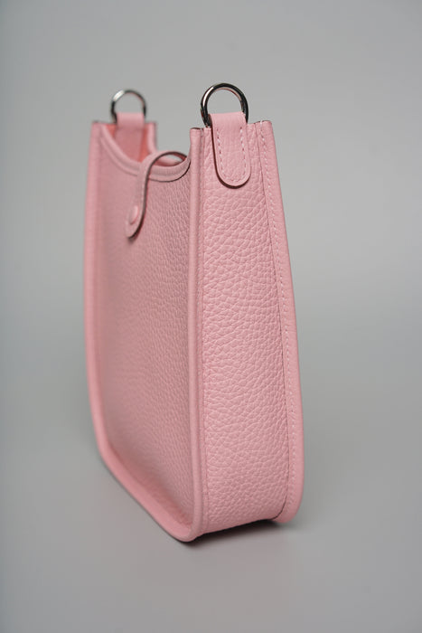 Hermes Mini Evelyne in Rose Sakura Phw (Brand New)