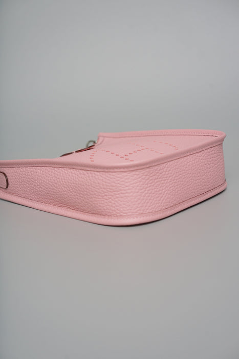 Hermes Mini Evelyne in Rose Sakura Phw (Brand New)