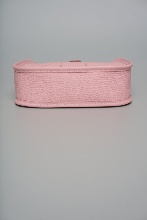 Hermes Mini Evelyne in Rose Sakura Phw (Brand New)