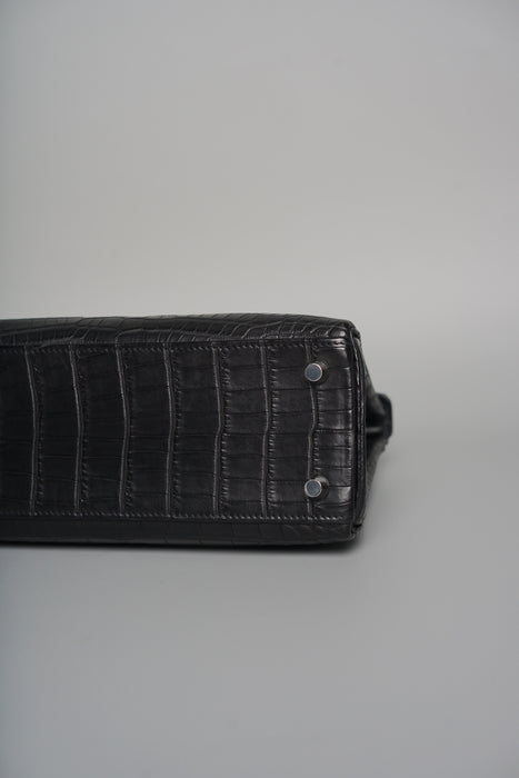 Hermes Kelly 25 in Black Matte Phw (Brand New)