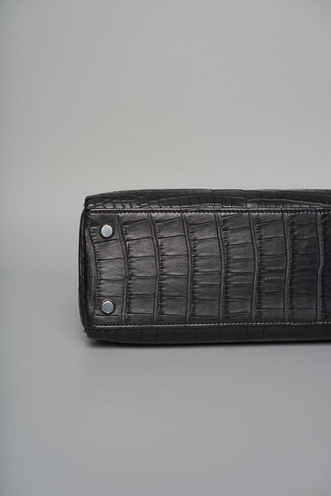 Hermes Kelly 25 in Black Matte Phw (Brand New)