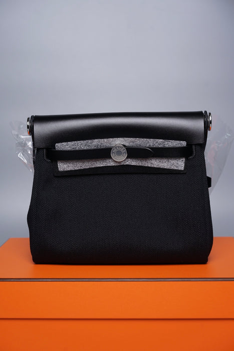 Hermes Mini Herbag in Black Phw (Brand New)