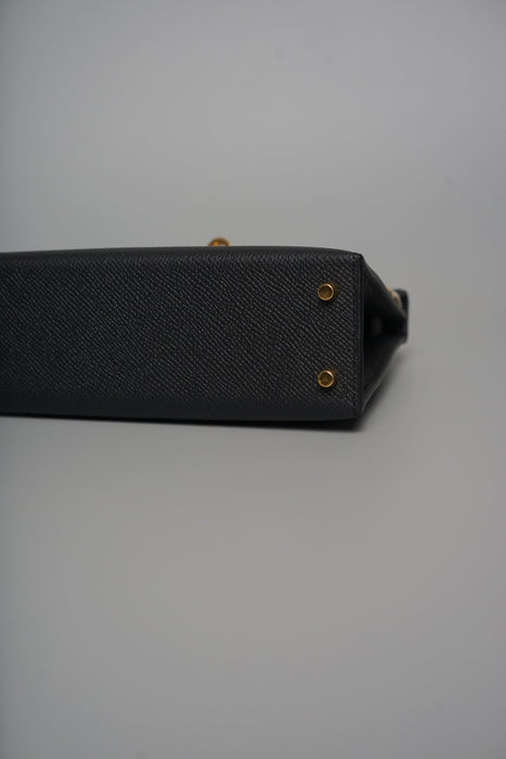 Hermes Kelly 20 Epsom in Noir Ghw (Brand New)