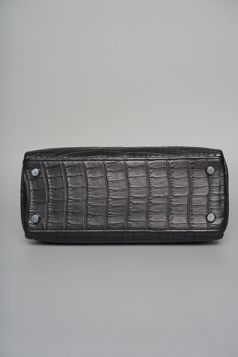 Hermes Kelly 25 in Black Matte Phw (Brand New)