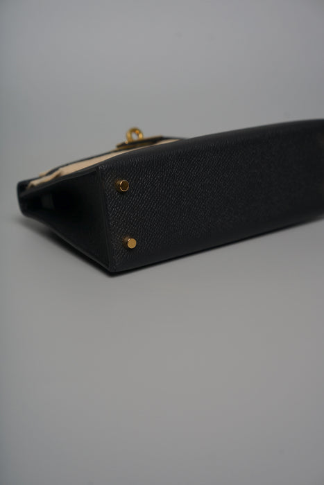 Hermes Kelly 20 Epsom in Noir Ghw (Brand New)