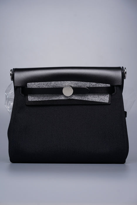 Hermes Mini Herbag in Black Phw (Brand New)