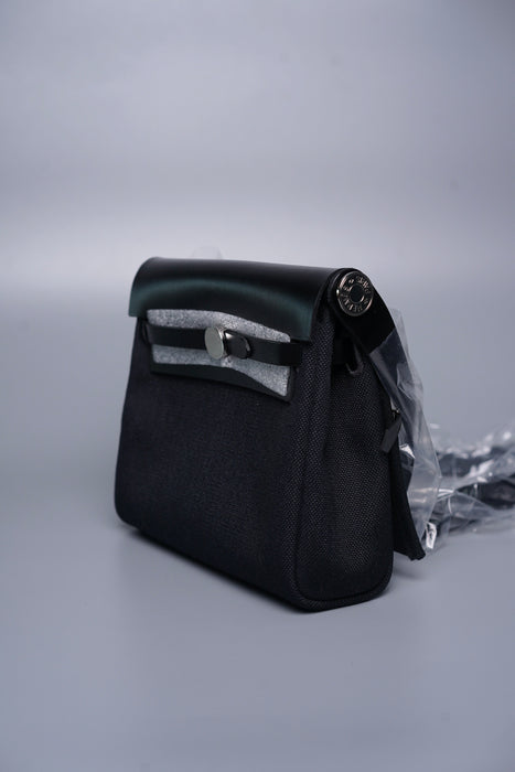 Hermes Mini Herbag in Black Phw (Brand New)