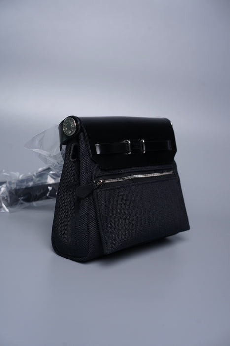 Hermes Mini Herbag in Black Phw (Brand New)