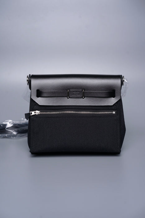 Hermes Mini Herbag in Black Phw (Brand New)