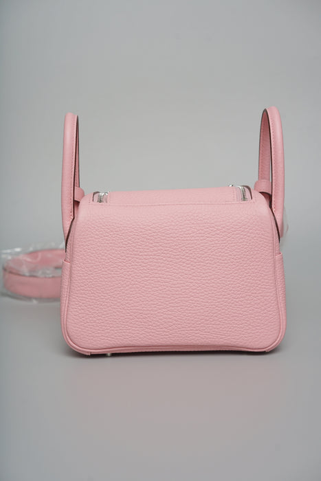 Hermes Mini Lindy II in Rose Sakura Phw (Brand New)
