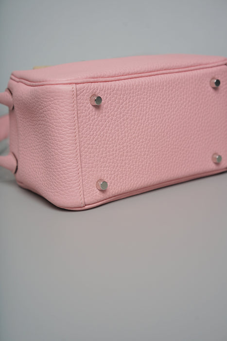 Hermes Mini Lindy II in Rose Sakura Phw (Brand New)