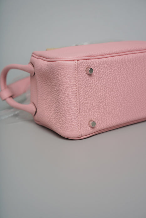 Hermes Mini Lindy II in Rose Sakura Phw (Brand New)