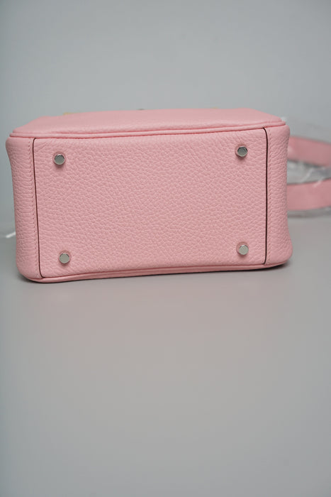 Hermes Mini Lindy II in Rose Sakura Phw (Brand New)
