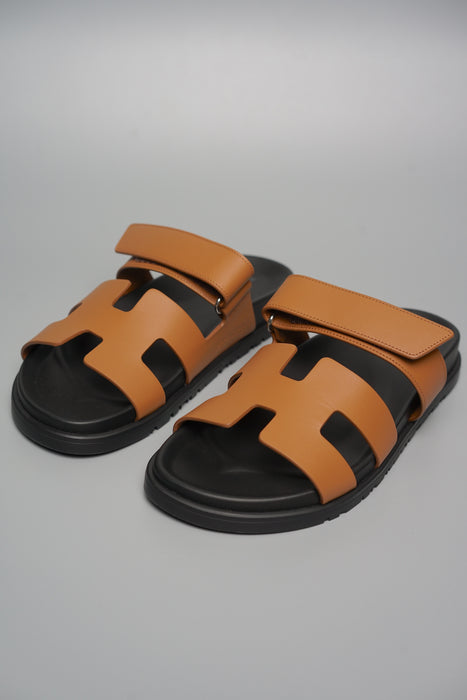 Hermes Chypre Sandals in Natural Size 39 (Brand New)