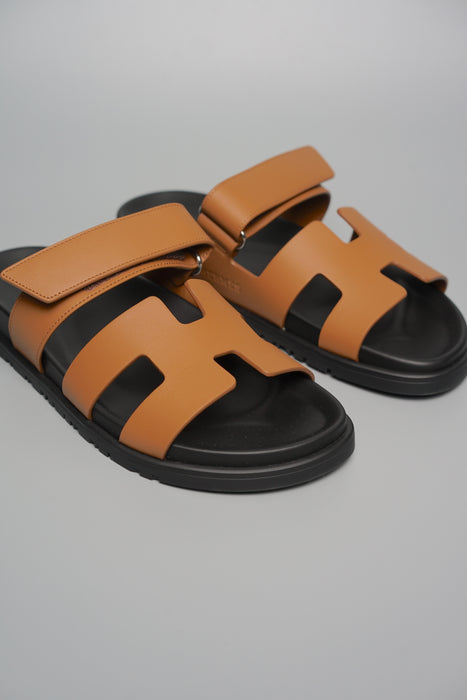 Hermes Chypre Sandals in Natural Size 39 (Brand New)