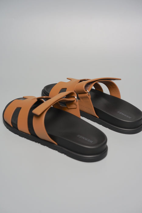 Hermes Chypre Sandals in Natural Size 39 (Brand New)