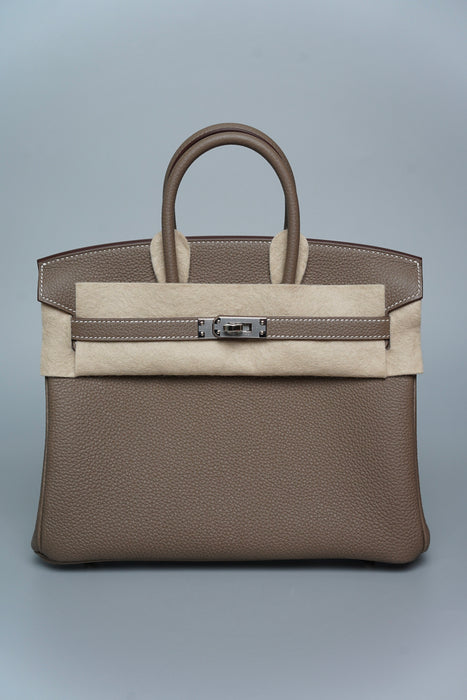 Hermes Birkin 25 in Etoupe Togo Phw (Brand New)