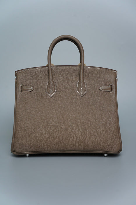 Hermes Birkin 25 in Etoupe Togo Phw (Brand New)