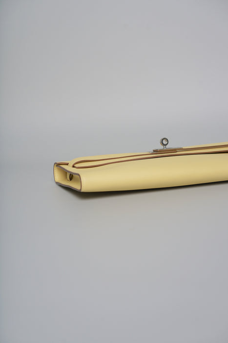 Hermes Kelly Cut in Jaune Poussin Swift Phw