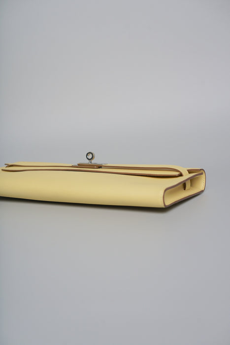 Hermes Kelly Cut in Jaune Poussin Swift Phw