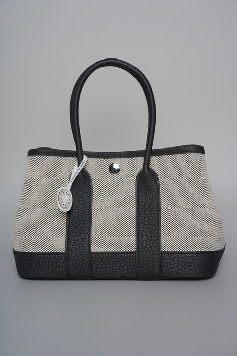 Hermes Mini Garden Party Toile 23 in Black/Ecru Panda Phw (Brand New)