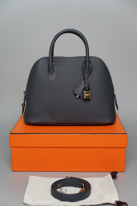 Hermes Bolide 25 in Ardoise Permabrass (Brand New)