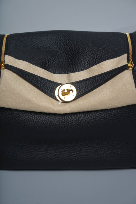 Hermes Lindy 26 in Noir Ghw (Brand New)