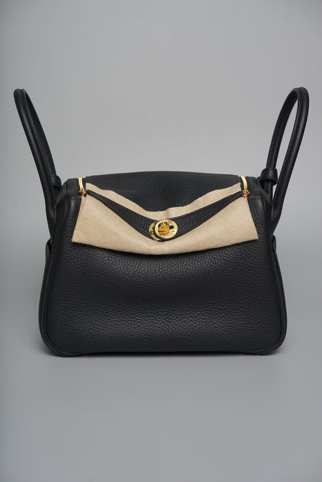 Hermes Lindy 26 in Noir Ghw (Brand New)