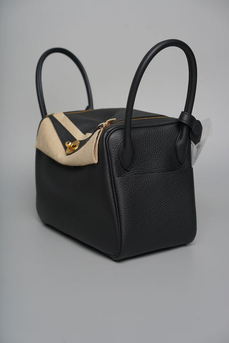 Hermes Lindy 26 in Noir Ghw (Brand New)