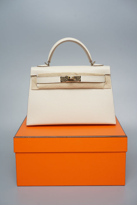 Hermes Kelly 20 in Craie Permabrass (Brand New) - Main Image