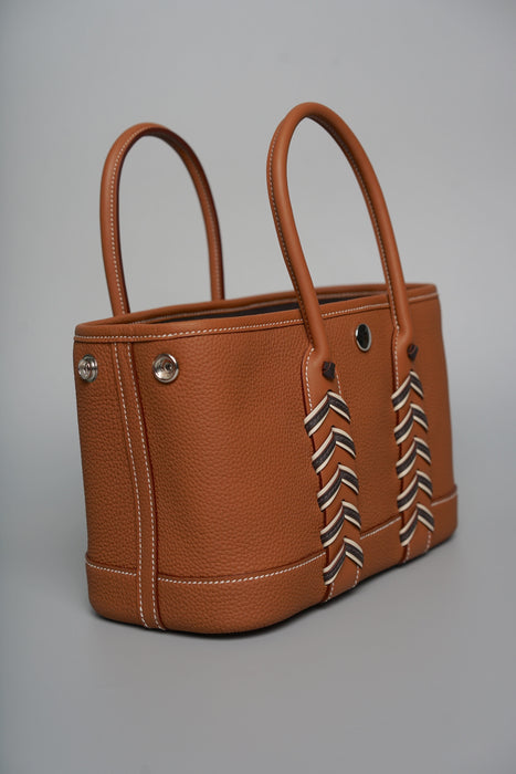 Hermes Mini Garden Party 23 Bredies in Gold Phw (Brand New)