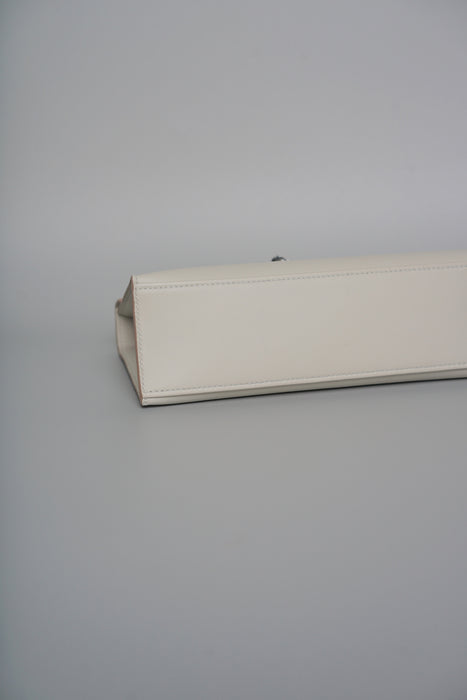 Hermes Kelly Pochette in Gris Perle Phw