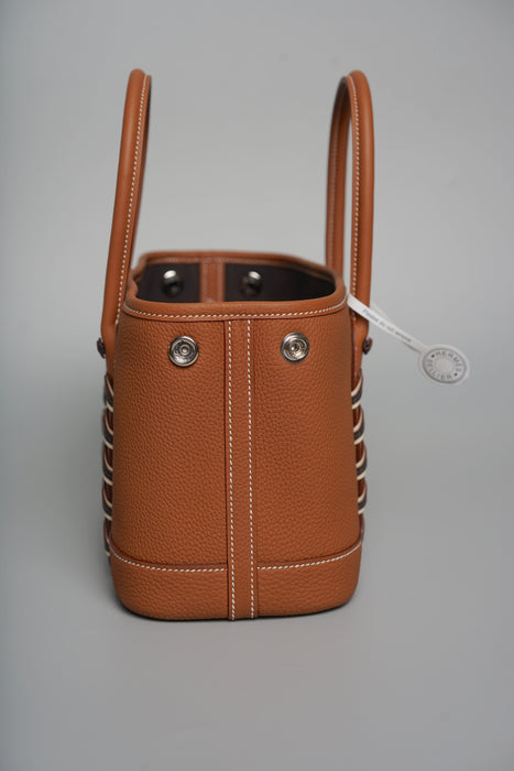 Hermes Mini Garden Party 23 Bredies in Gold Phw (Brand New)