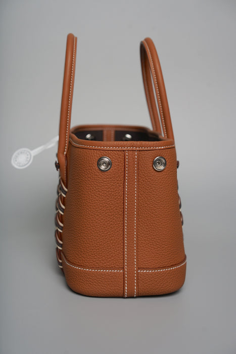 Hermes Mini Garden Party 23 Bredies in Gold Phw (Brand New)