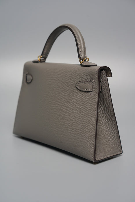 Hermes Kelly 20 in Gris Meyer Ghw