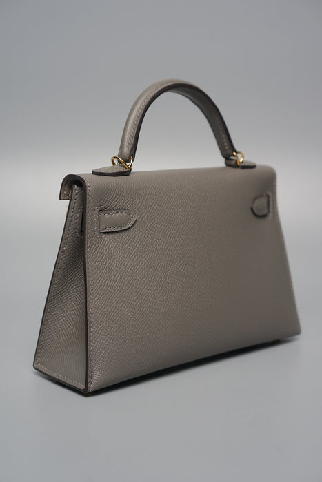 Hermes Kelly 20 in Gris Meyer Ghw