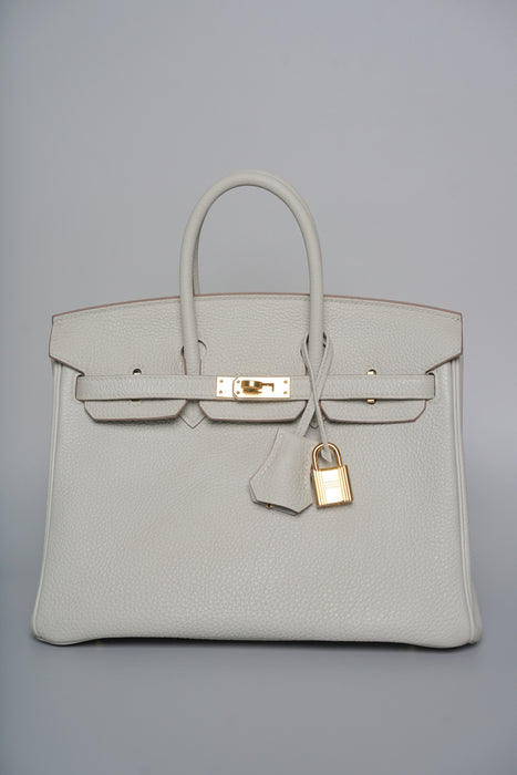 Hermes Birkin 25 in Gris Perle Ghw