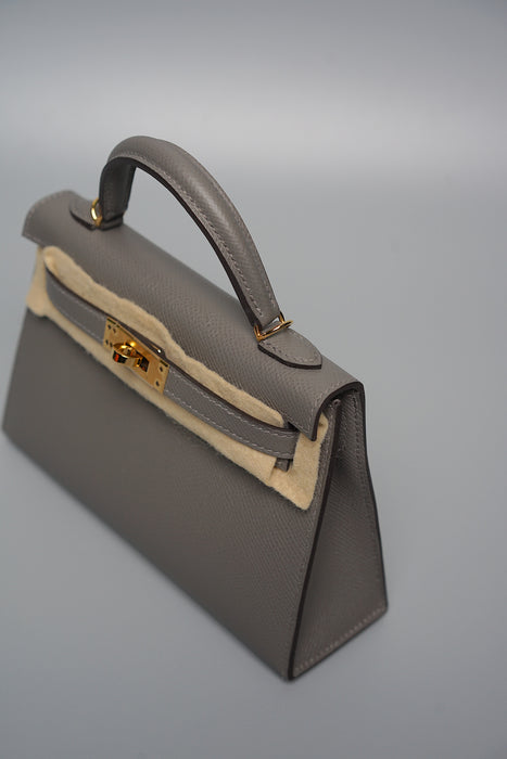 Hermes Kelly 20 in Gris Meyer Ghw