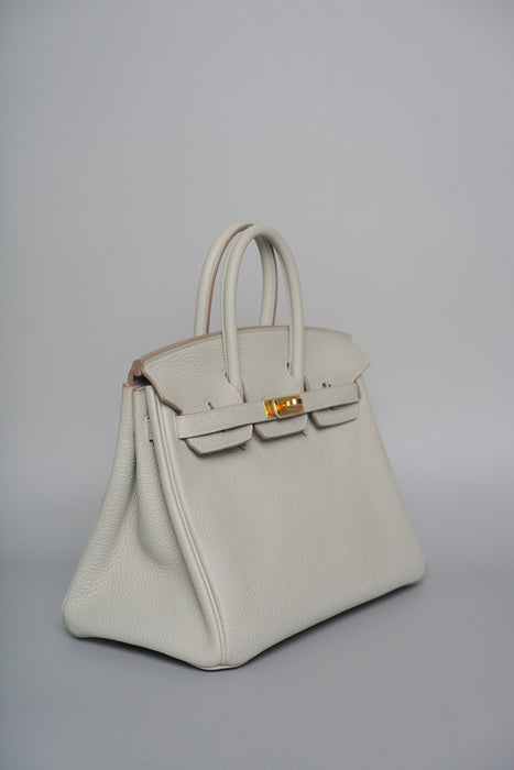 Hermes Birkin 25 in Gris Perle Ghw