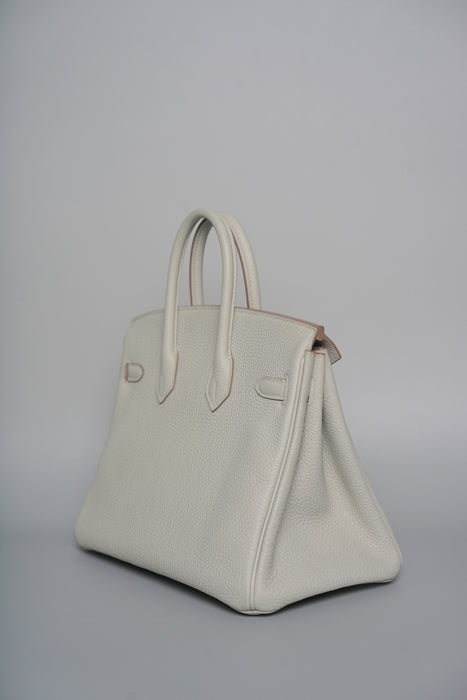 Hermes Birkin 25 in Gris Perle Ghw