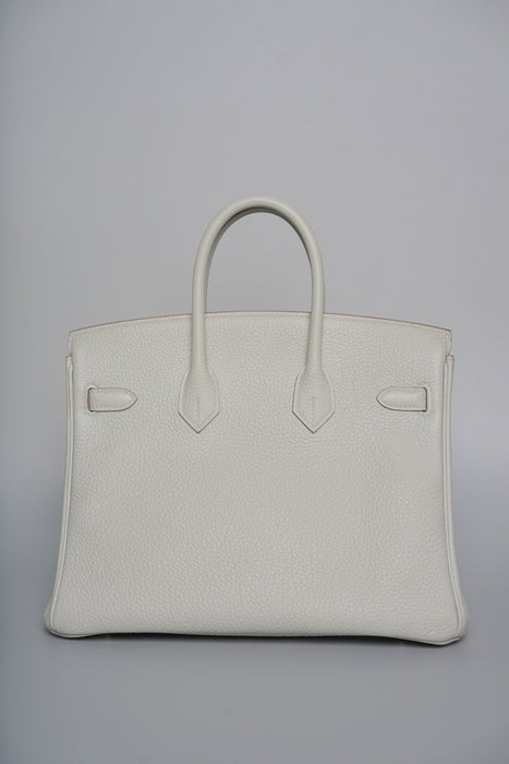 Hermes Birkin 25 in Gris Perle Ghw
