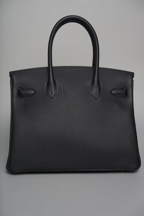 Hermes Birkin 30 in Noir Togo Ghw (Brand New)